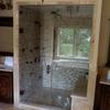 Frameless Steam Unit with 1/2" Clear Tempered Glass.